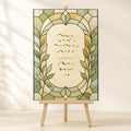 Botanical Stained-Glass Sign, made to order by Hush & Bloom