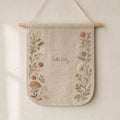 Floral Edge Fabric Banner, made to order by Hush & Bloom
