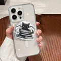 Spooky Bookish and Black Dragon Phone Grip, Halloween MagSafe Grip, Cute Acrylic Phone Holder, Fall BookStore Accessory, Gift for Book Lover
