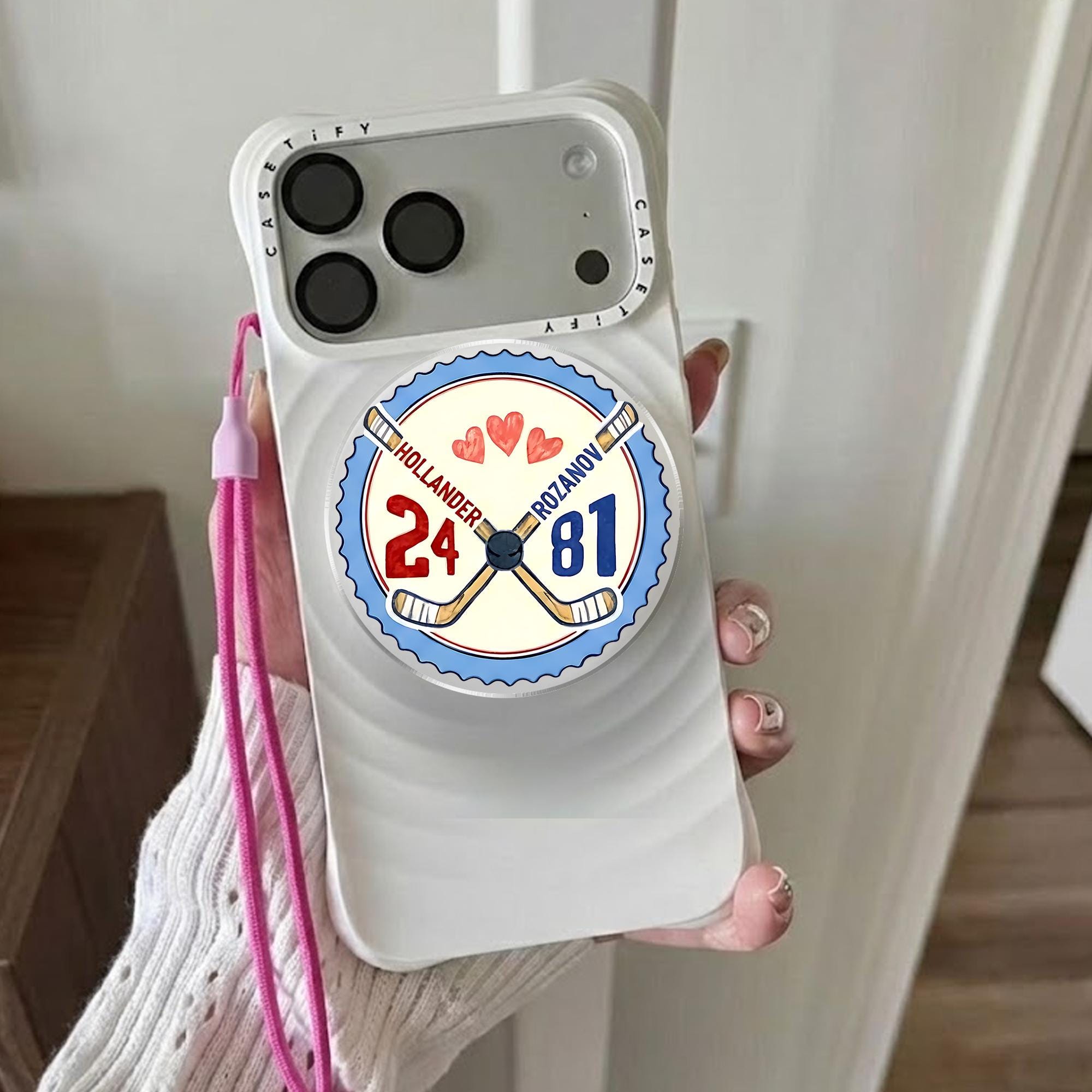Heated Rivalry Romance Phone Grip, Hollanov Couple Romance Phone Accessory, Hockey Rivals Couple Magnetic Phone Stand, Movie Book Fans Gifts
