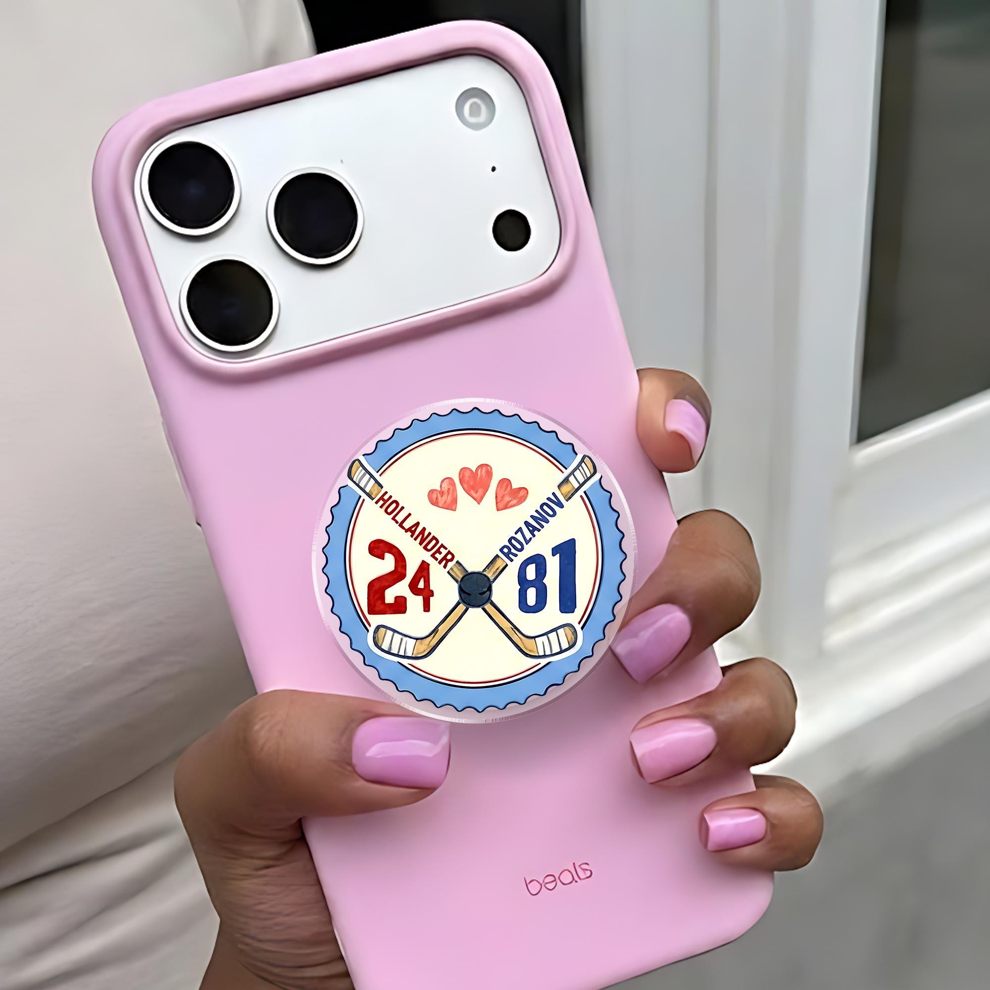 Heated Rivalry Romance Phone Grip, Hollanov Couple Romance Phone Accessory, Hockey Rivals Couple Magnetic Phone Stand, Movie Book Fans Gifts