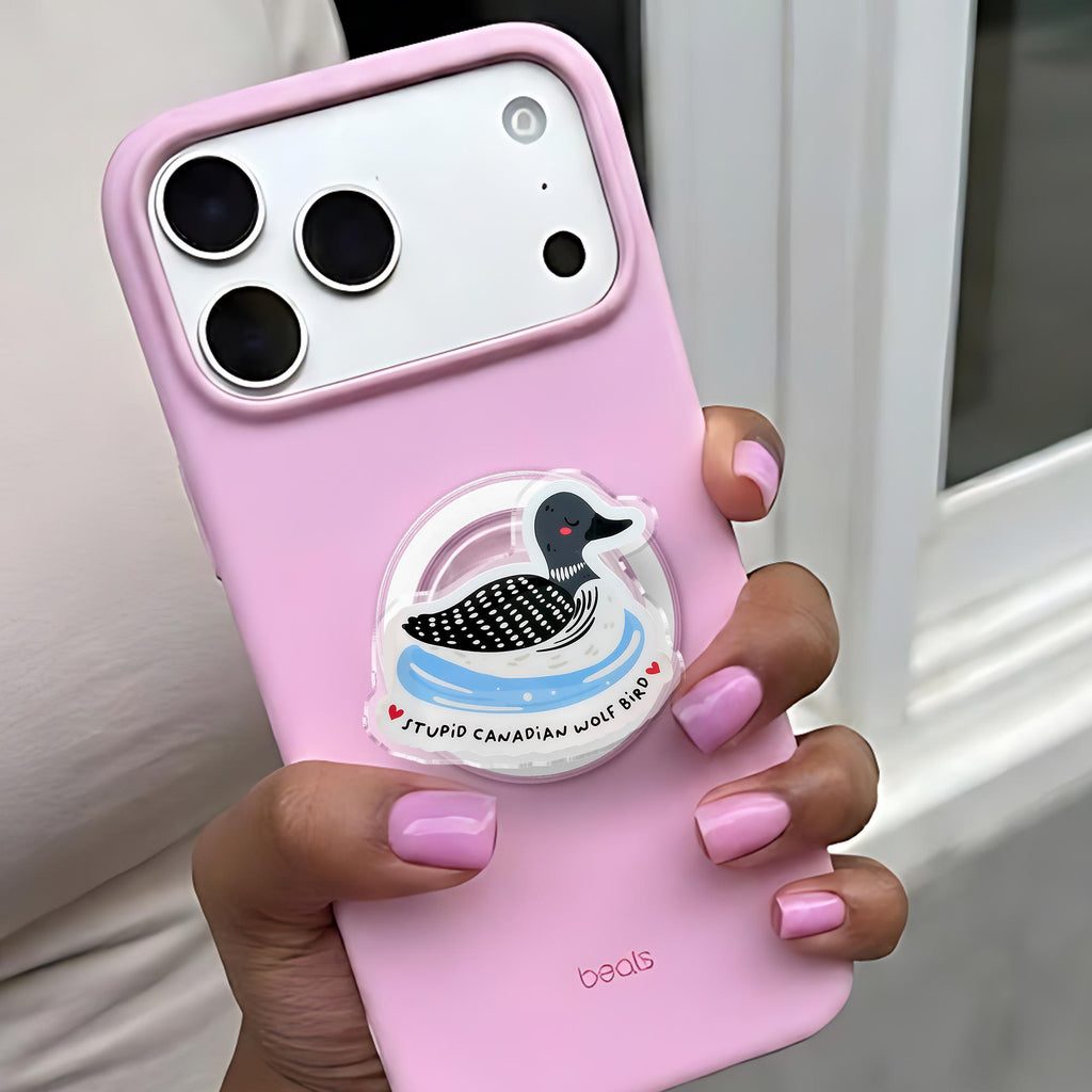 Heated Rivalry Magnetic Phone Grip, Stupid Canadian Wolf Bird, Shane & Ilya, Hockey Romance, Kindle Grip, Ipad Sticker, Magnetic Phone Stand