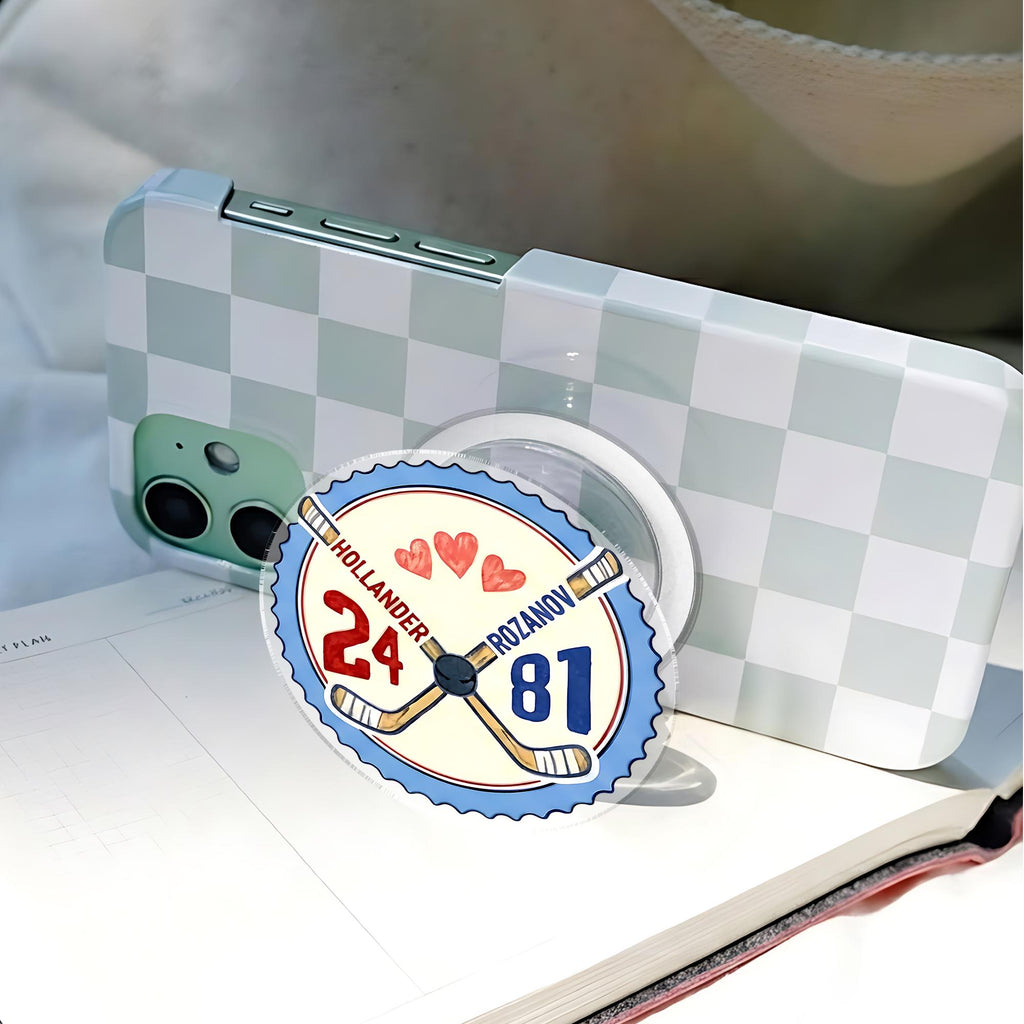 Heated Rivalry Romance Phone Grip, Hollanov Couple Romance Phone Accessory, Hockey Rivals Couple Magnetic Phone Stand, Movie Book Fans Gifts