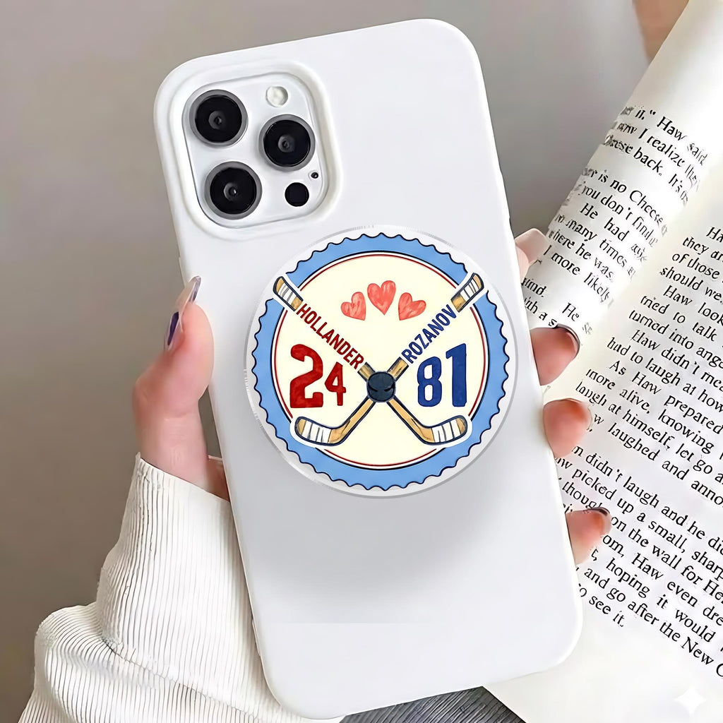 Heated Rivalry Romance Phone Grip, Hollanov Couple Romance Phone Accessory, Hockey Rivals Couple Magnetic Phone Stand, Movie Book Fans Gifts