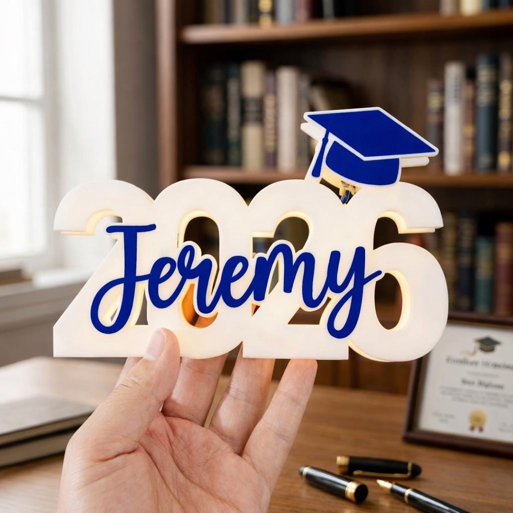 Personalized 2026 Graduation Light Box,Class of 2026 Night Light With Name,Graduation Gifts For Graduate,College High School Graduation Gift