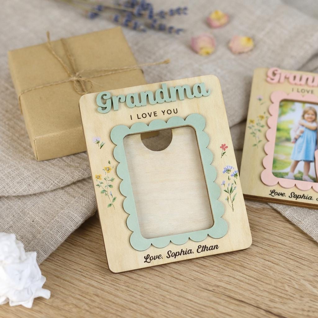 I Love You Photo Magnet | Perfect Gift Photo Frame | Gift for Mom | Grandma | Mothers Day Picture Frame | Fridge Magnet | Birthday Gifts