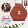 Walking Beside You Personalized Graduation Pocket Hug, Memorial Photo Pocket hug For Graduate, Custom Leather Keychain With Photo Charm Gift