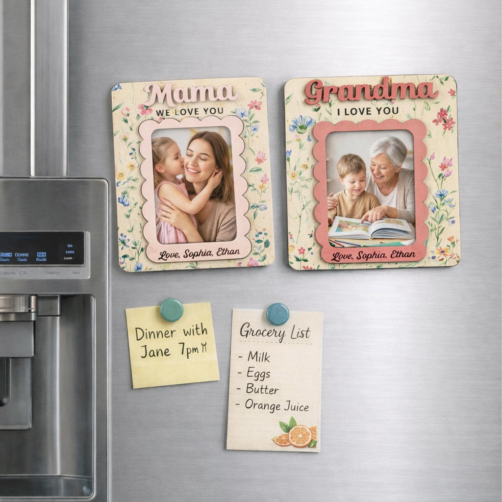I Love You Photo Magnet | Perfect Gift Photo Frame | Gift for Mom | Grandma | Mothers Day Picture Frame | Fridge Magnet | Birthday Gifts