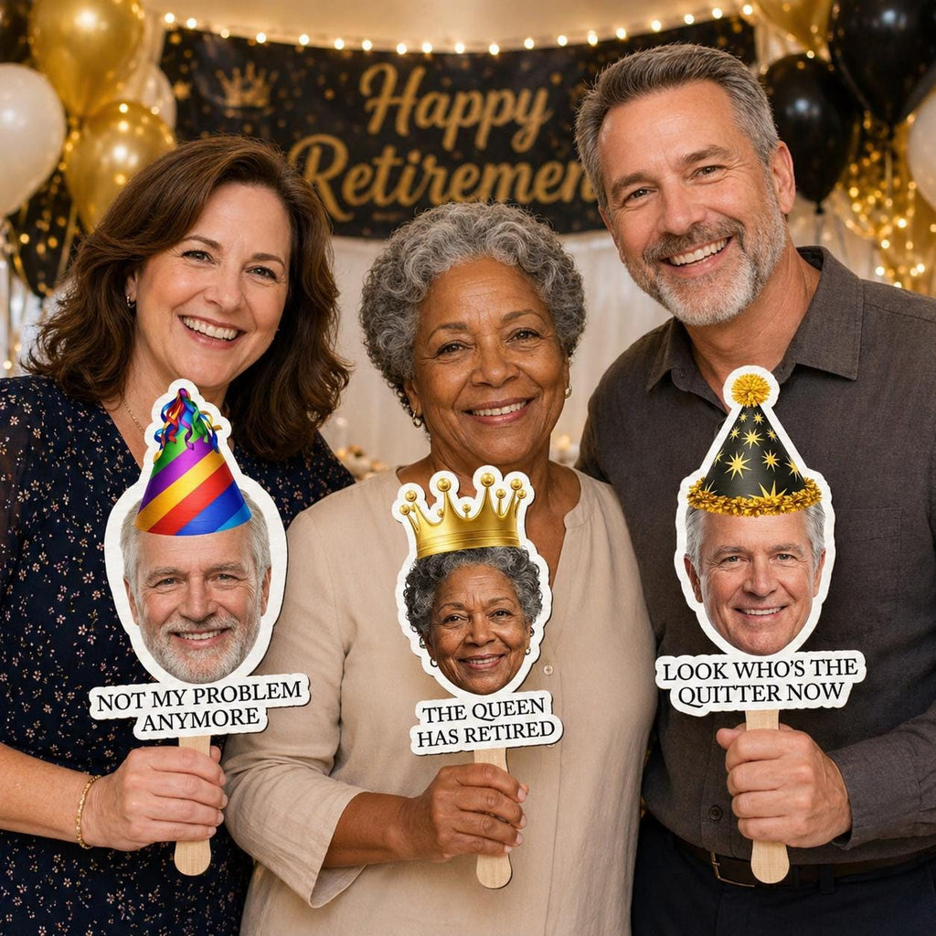 Custom Photo Funny Happy Retirement, Personalized Retirement Handheld Fan, Funny Retirement Gift, Not My Problem Anymore, Retirement Party