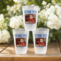 Custom Senior 2026 Custom Photo Frosted Cup. Personalized Graduation Party Cups, Funny Childhood Picture Tumbler, High School Senior Gift