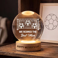 Soccer Football Goal We Scored The Best Mom, Personalized Crystal Ball LED Night Light, Mothers Day Gift For Soccer Mom, Soccer Mama Gift