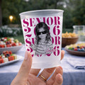 Senior 2026 Custom Photo Frosted Cup, Personalized Graduation Party Cup, Class of 2026 Gift, Senior Photo Keepsake Tumbler, Party Favor Cup