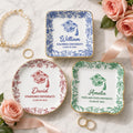 Custom Floral Graduation Jewelry Dish, Personalized Graduation Gift for Her, Class Of 2026 Gift for Friends, Grad Gift for Daughter, Girls