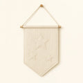 Little Dreamer Wall Banner arranged as a clean baby shower product photo