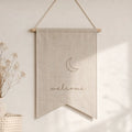 Minimal Neutral Fabric Banner, made to order by Hush & Bloom