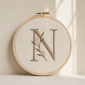 Monogram Embroidery Hoop, made to order by Hush & Bloom