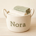 Nursery Tidy Name Basket, made to order by Hush & Bloom