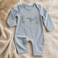 Ocean Motif Embroidered Romper, made to order by Hush & Bloom