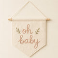 Oh Baby Script Banner, made to order by Hush & Bloom