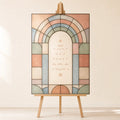 Pastel Rainbow Stained-Glass Sign, made to order by Hush & Bloom
