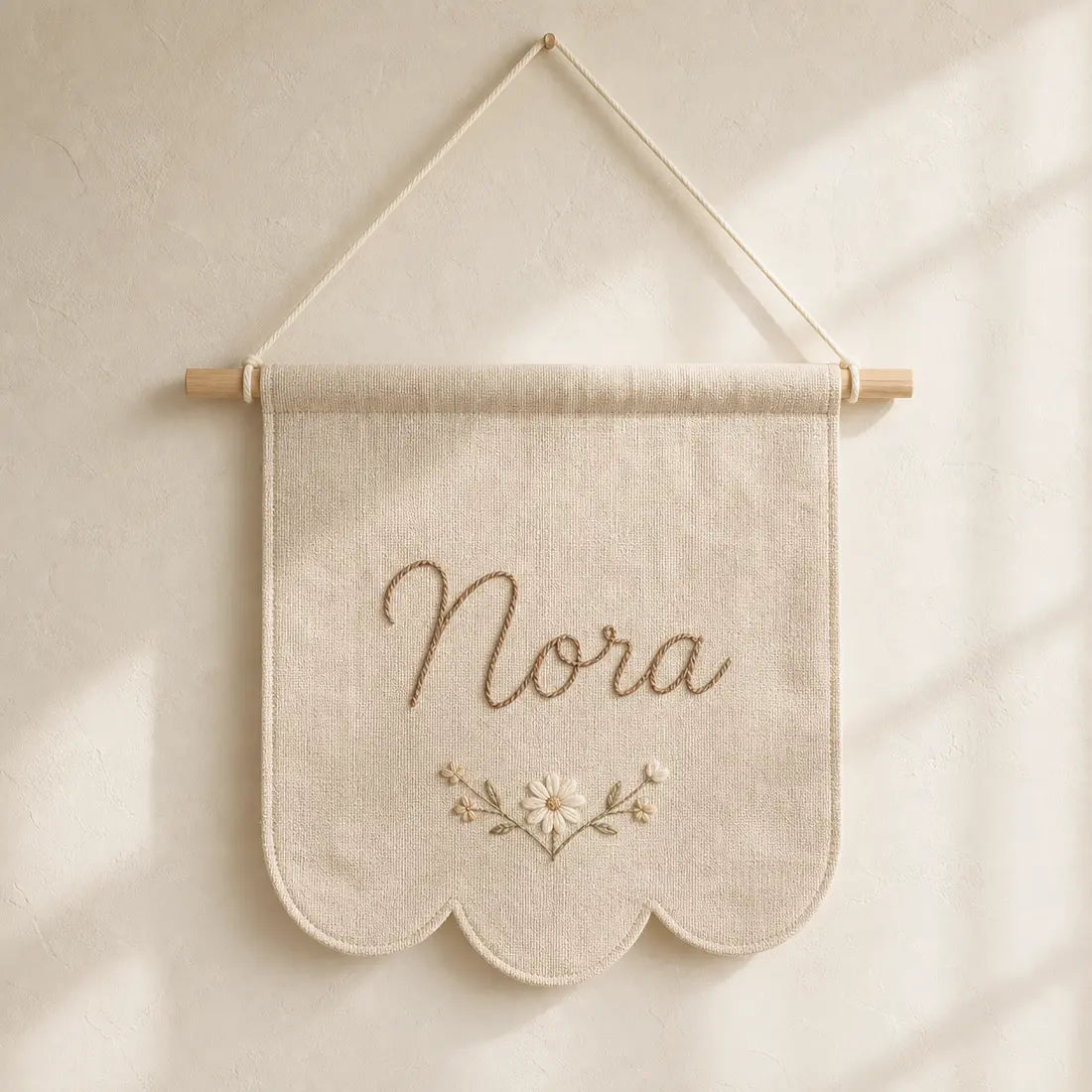 Personalized Name Banner, made to order by Hush & Bloom