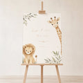 Safari Baby Shower Sign, made to order by Hush & Bloom
