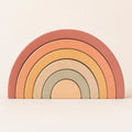 Sunrise Shelf Rainbow arranged as a clean baby shower product photo