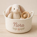 Toy Keeper Name Basket, made to order by Hush & Bloom