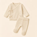 Welcome Home Ribbed Set arranged as a clean baby shower product photo
