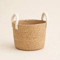 Woven Nursery Basket arranged as a clean baby shower product photo